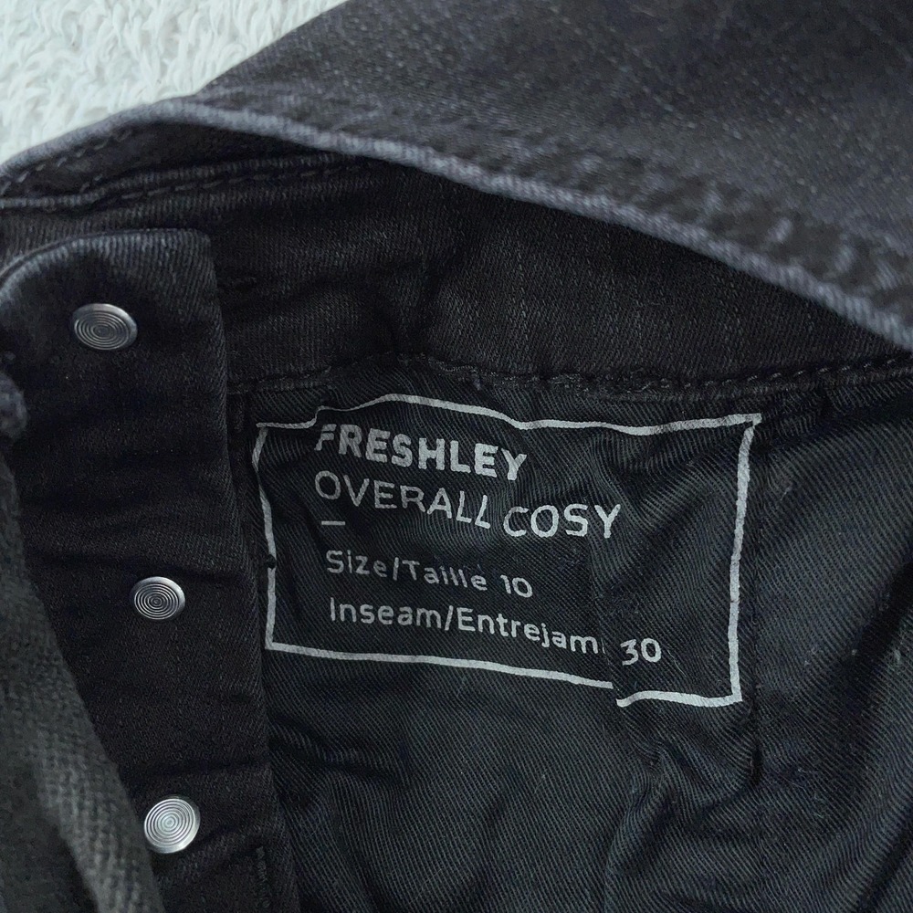 Dovetail Workwear Overalls Womens 10 Black Freshley Cosy Lined Bib 30" Inseam - Picture 12 of 12